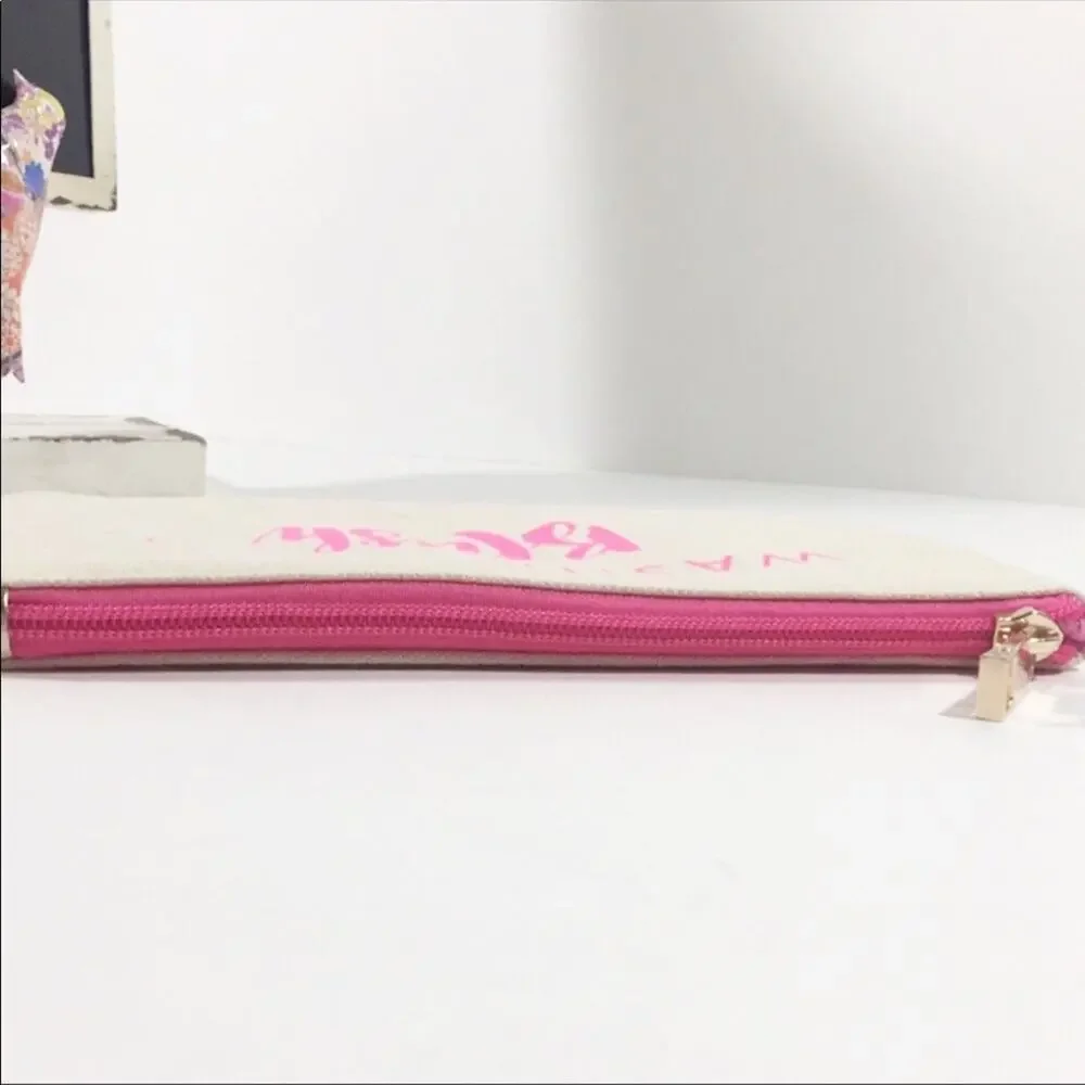 Wash Brush Blush Makeup Cosmetics Pencil Case Bag NWOT